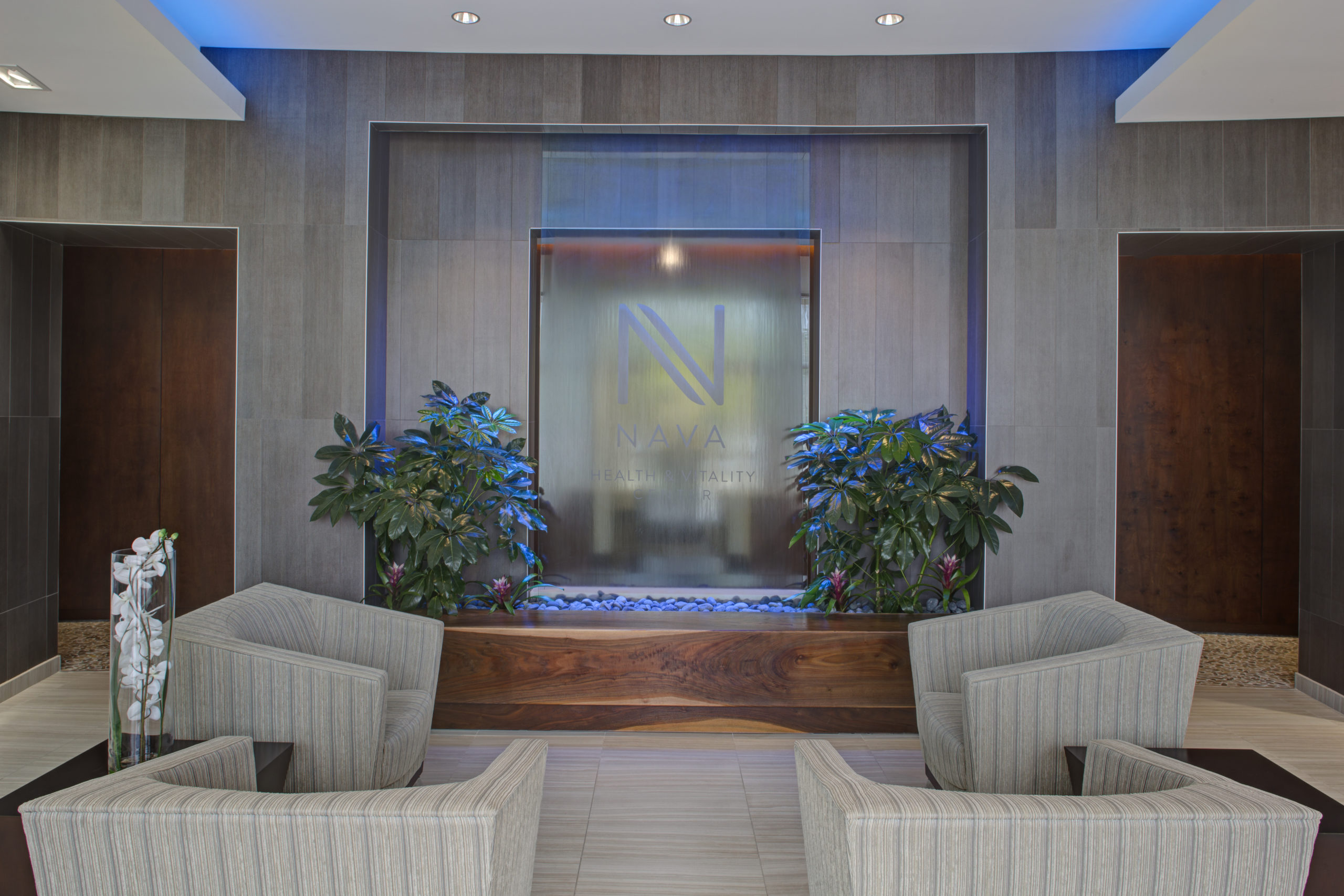 Interior lobby of Nava Health, a leading chain of integrative medicine providers