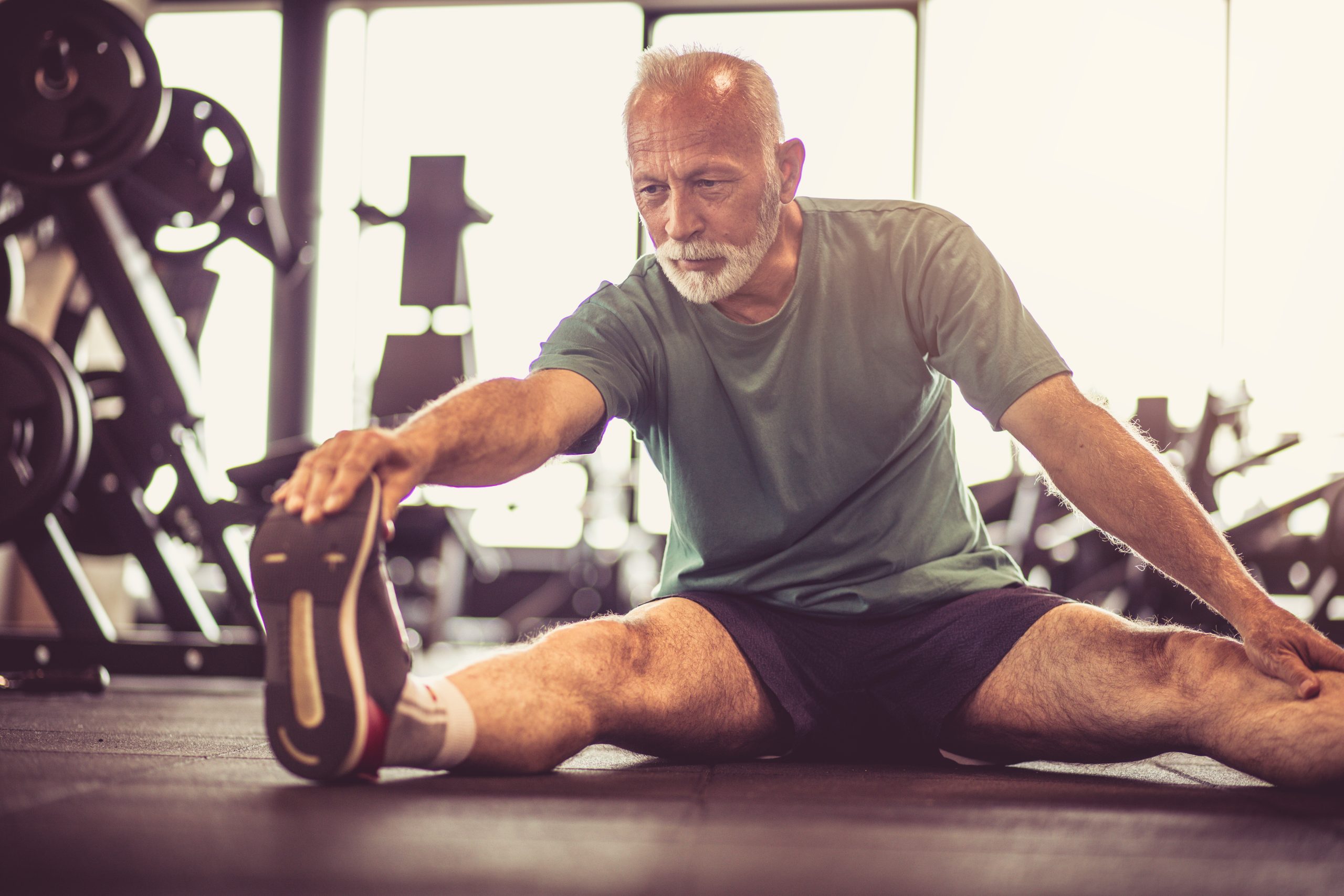 Exercise on floor.