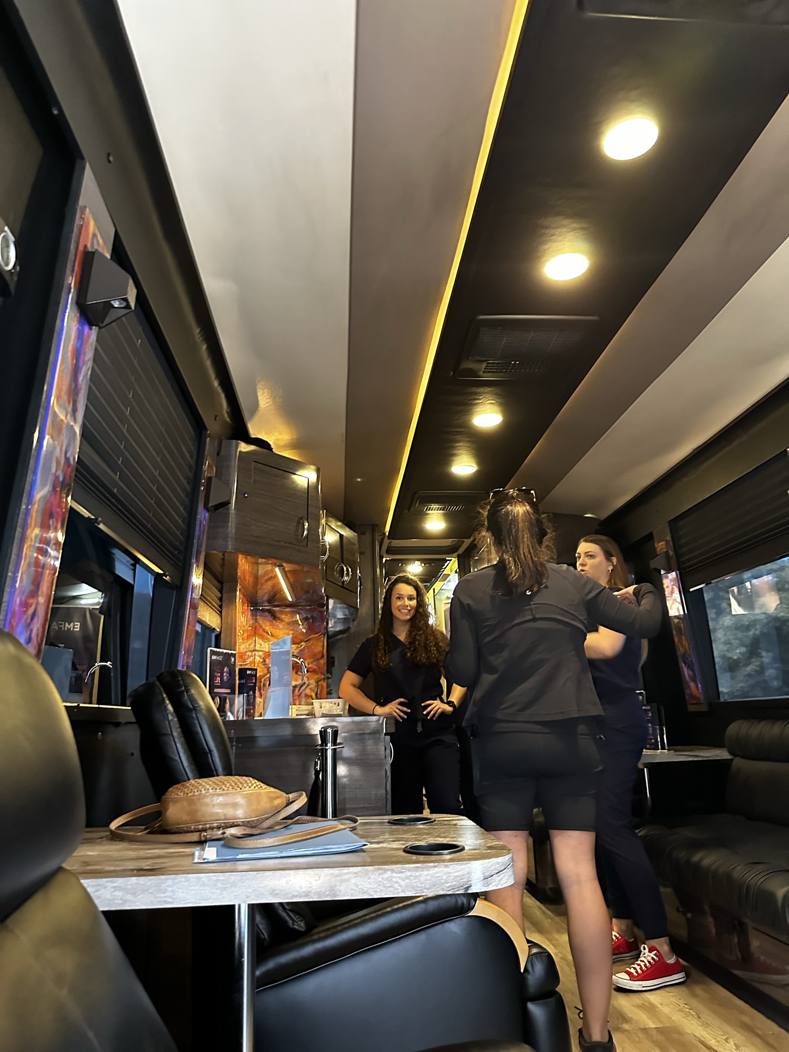 Inside the BTL Bus for Emsculpt and Emface in Ashburn VA