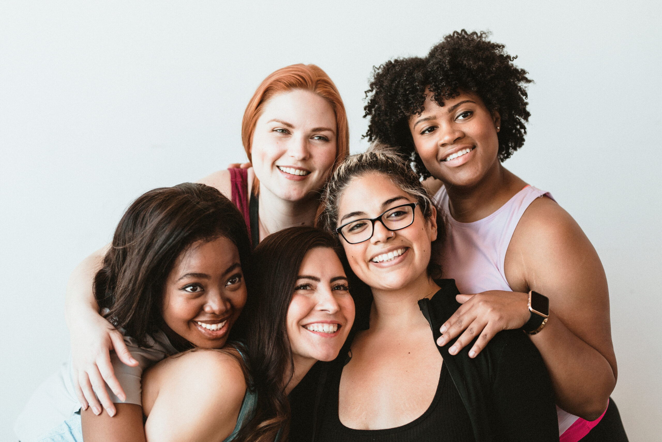 Group of active women